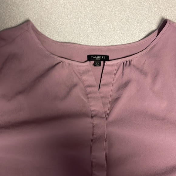 Talbots mauve pink blouse - Picture 5 of 5